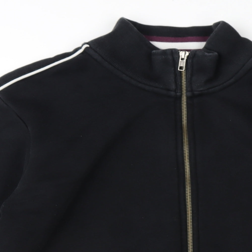 NEXT Mens Black Cotton Full Zip Sweatshirt Size M