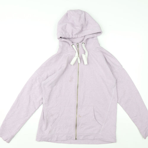 NEXT Womens Purple Cotton Full Zip Hoodie Size 10 Zip
