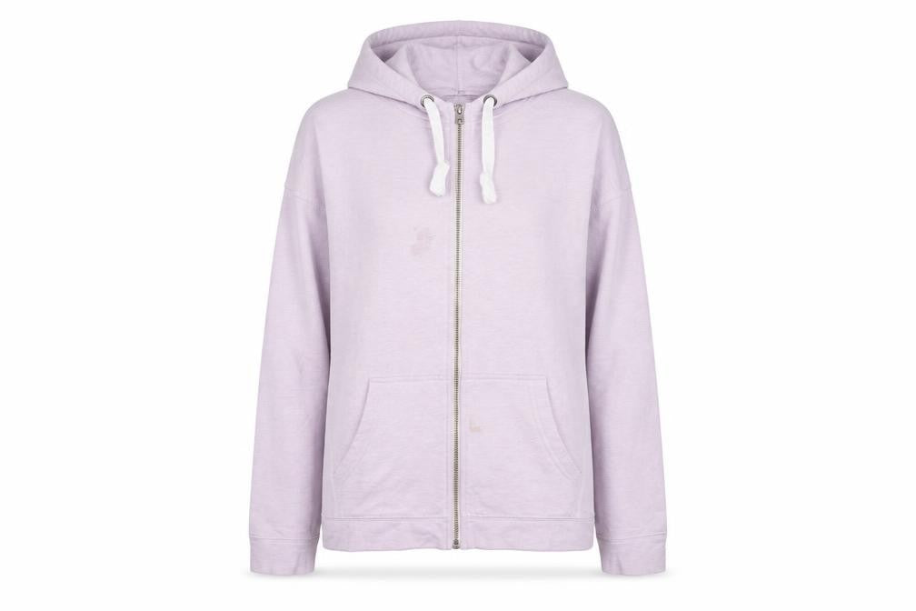 NEXT Womens Purple Cotton Full Zip Hoodie Size 10 Zip