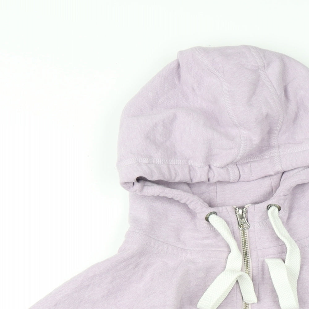 NEXT Womens Purple Cotton Full Zip Hoodie Size 10 Zip