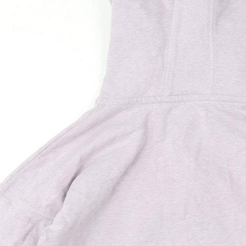 NEXT Womens Purple Cotton Full Zip Hoodie Size 10 Zip