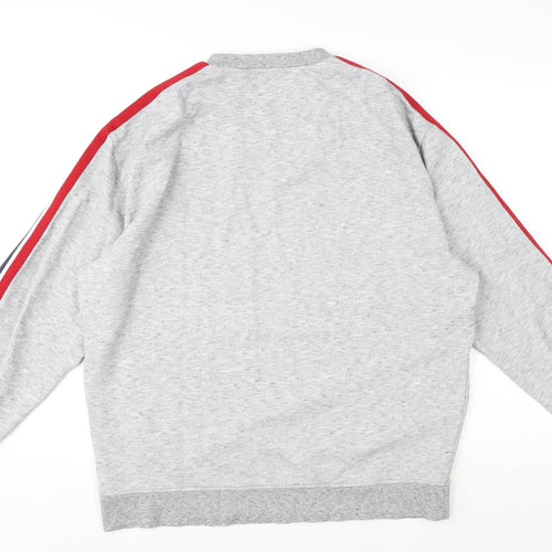 Topman Mens Grey Cotton Pullover Sweatshirt Size XL