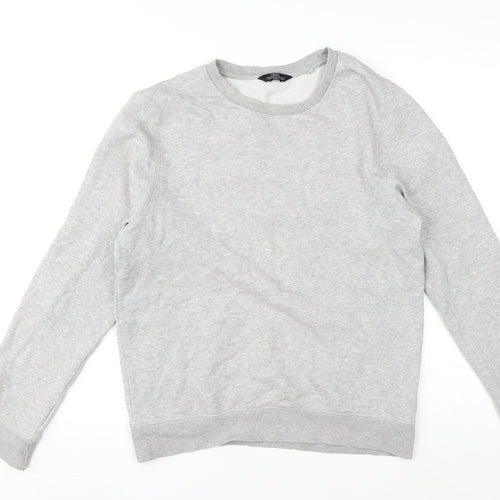 NEXT Mens Grey Cotton Pullover Sweatshirt Size S