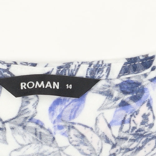Roman Originals Floral Top, Size 14, Multicoloured