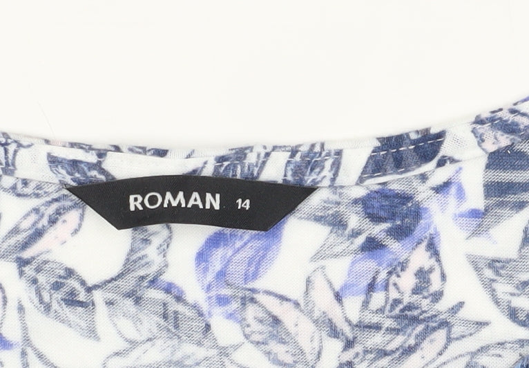 Roman Originals Floral Top, Size 14, Multicoloured