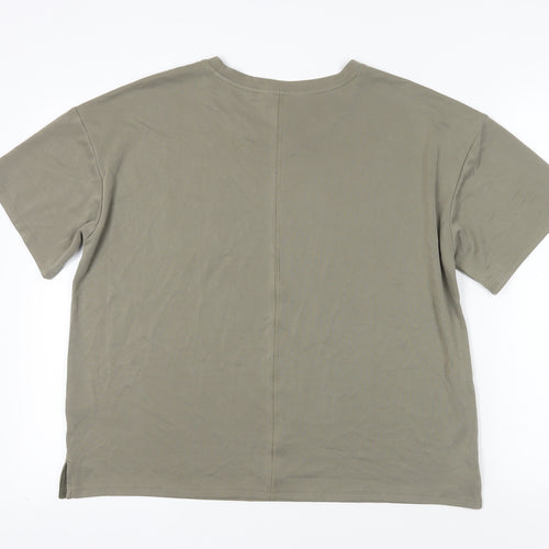 Marks and Spencer Green Relaxed T-Shirt Size 16