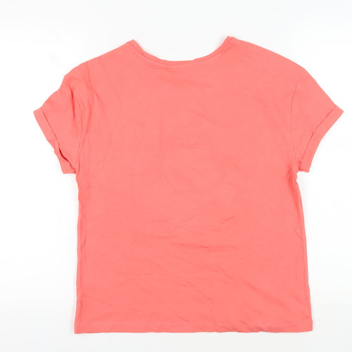 Marks and Spencer Pink Graphic T-Shirt, Size S
