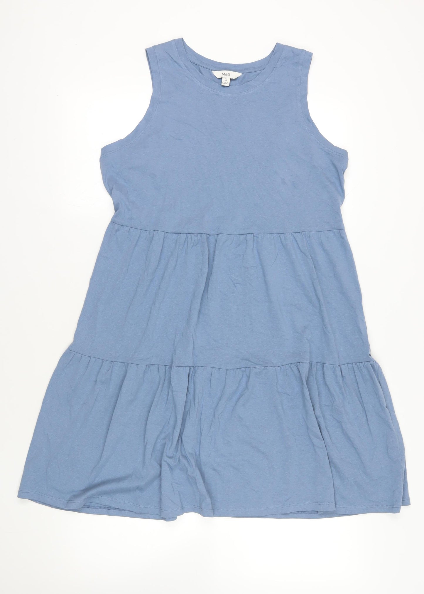 Marks & Spencer Blue Swing Dress, Size 14
