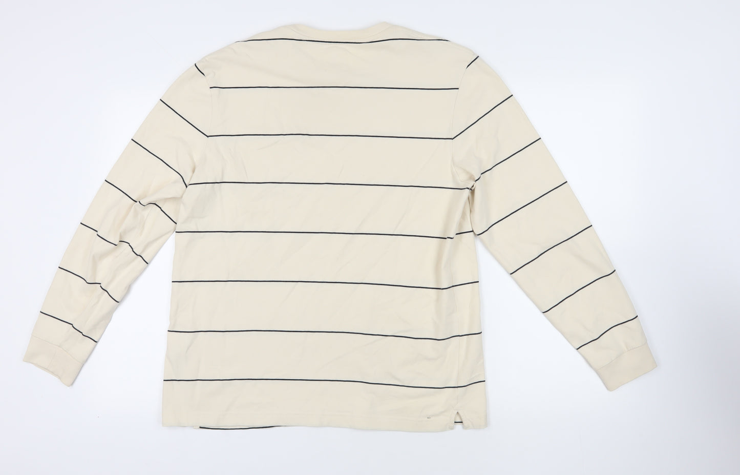 Marks and Spencer Beige Striped Long Sleeve T-Shirt