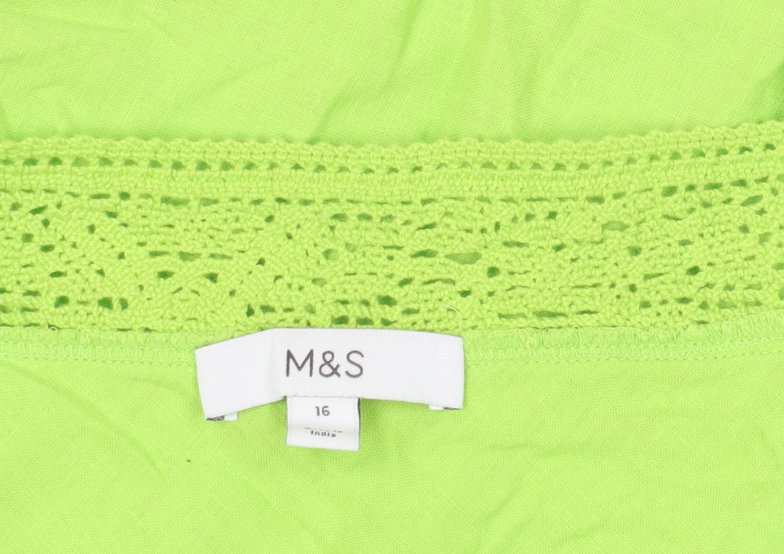 Marks and Spencer Green Camisole Tank, Size 16