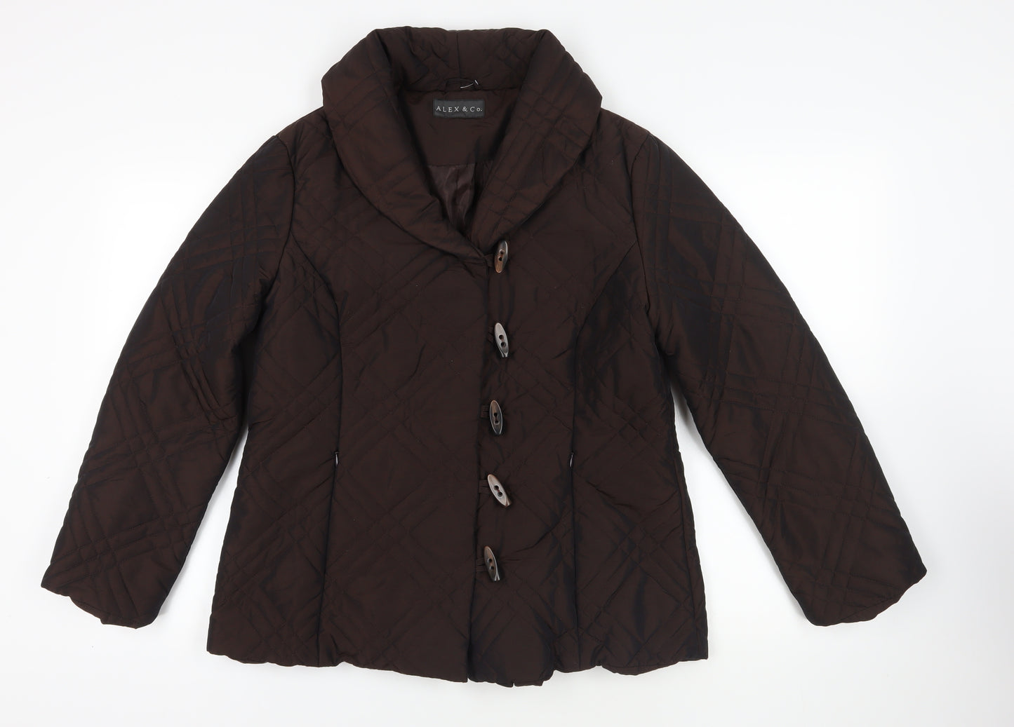 Alex & Co. Brown Quilted Jacket Size 14