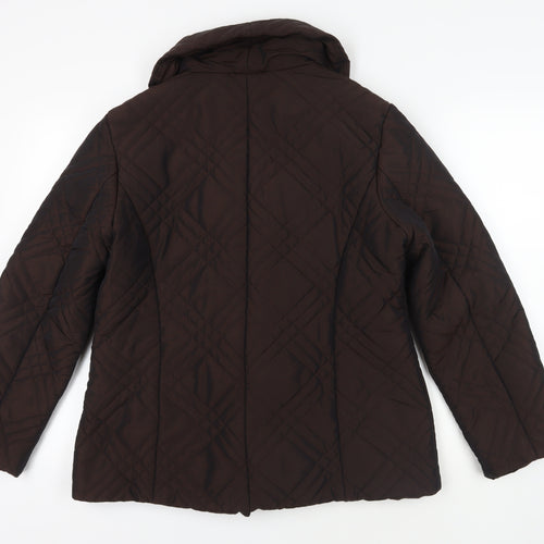 Alex & Co. Brown Quilted Jacket Size 14