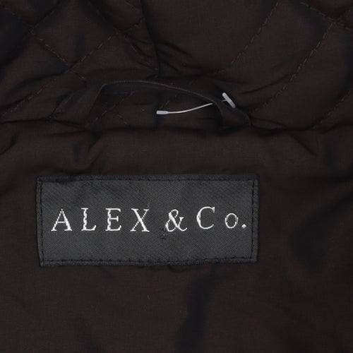 Alex & Co. Brown Quilted Jacket Size 14