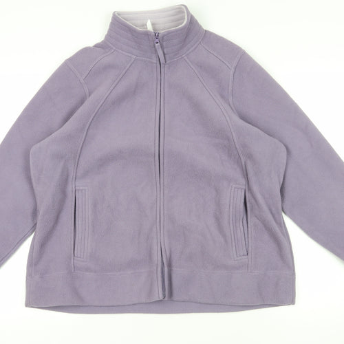 Bm Purple Fleece Jacket Size L Women's Casual