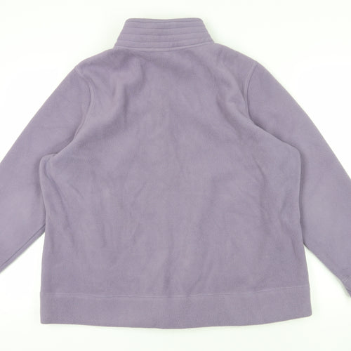 Bm Purple Fleece Jacket Size L Women's Casual