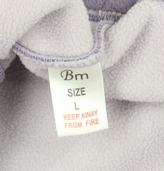 Bm Purple Fleece Jacket Size L Women's Casual