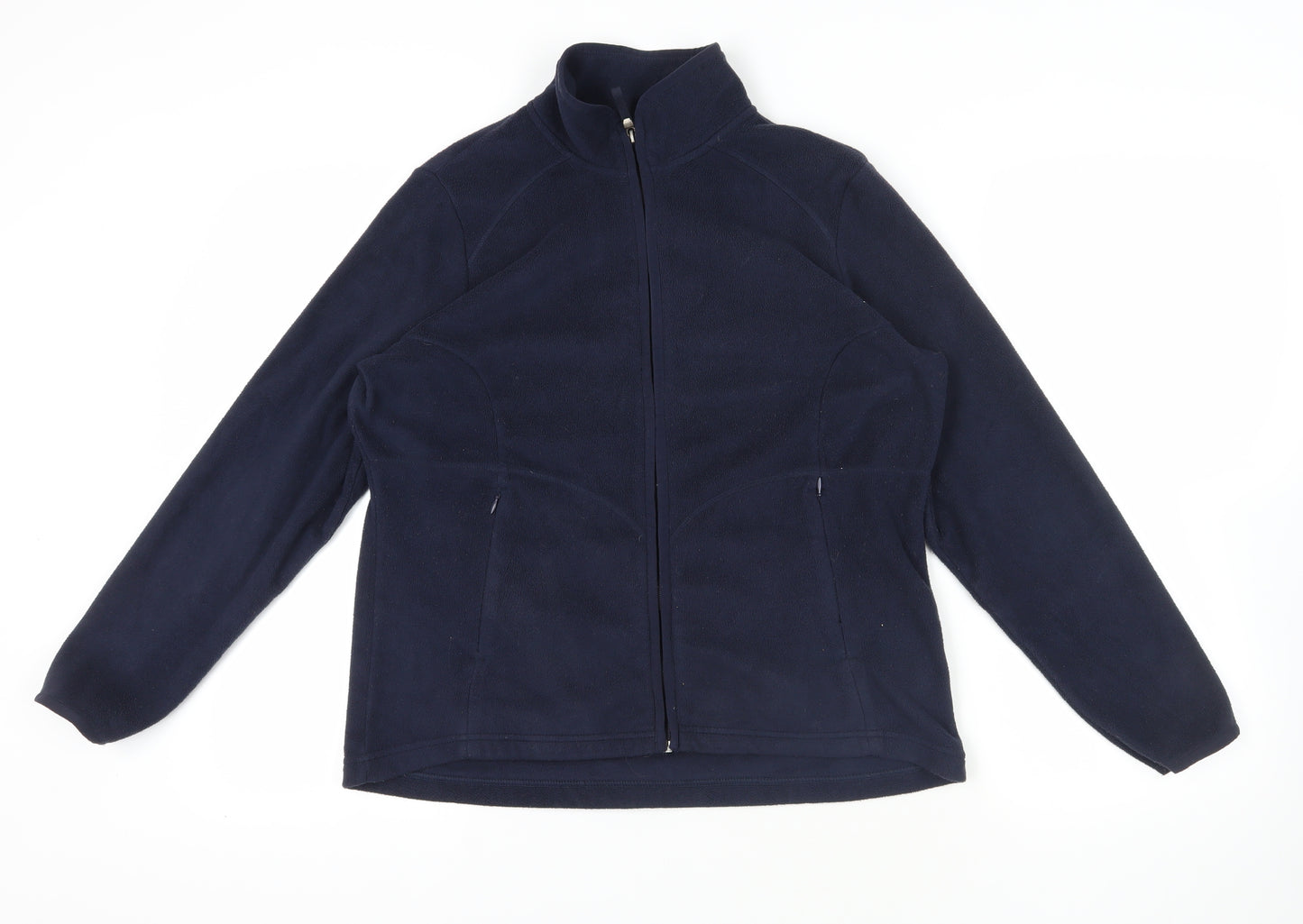 Marks & Spencer Navy Fleece Zip Jacket Size 16