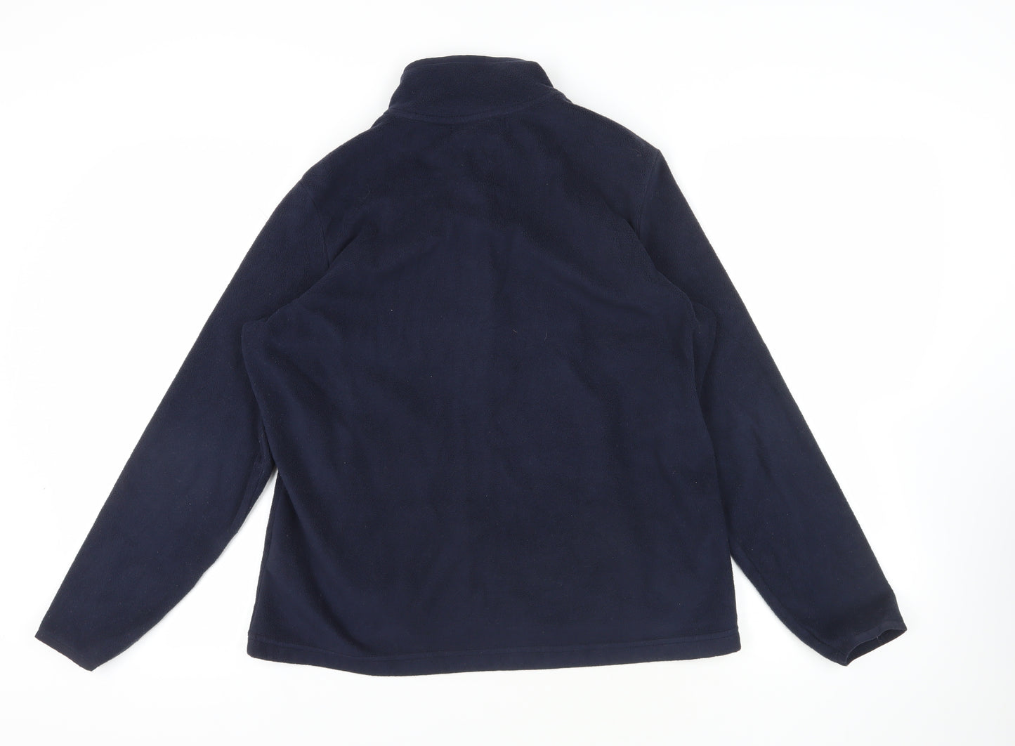 Marks & Spencer Navy Fleece Zip Jacket Size 16