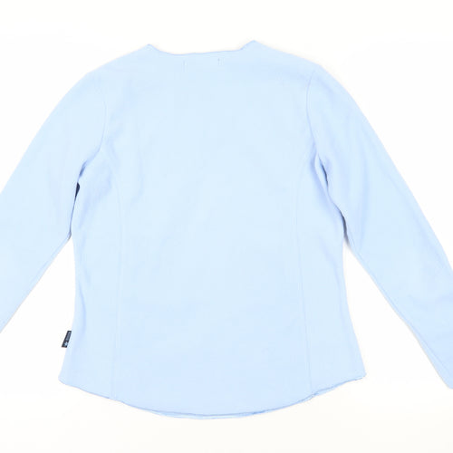 Maine New England Blue V-Neck Blouse Size 12