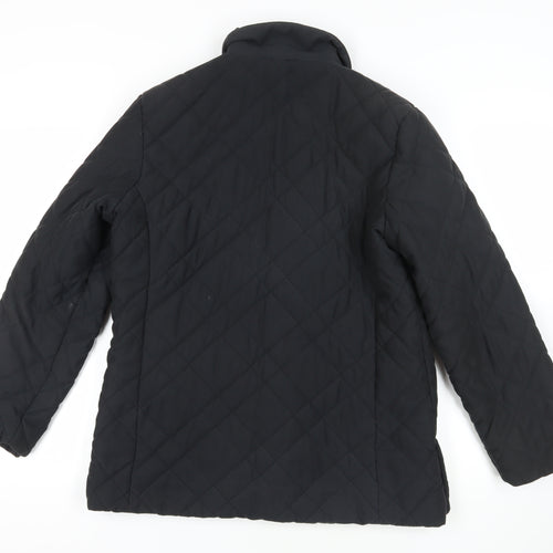 Marks and Spencer Black Quilted Jacket Size 14
