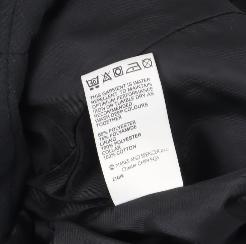 Marks and Spencer Black Quilted Jacket Size 14
