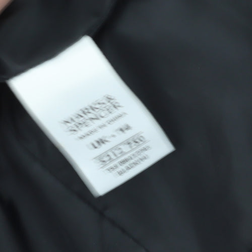 Marks and Spencer Black Quilted Jacket Size 14