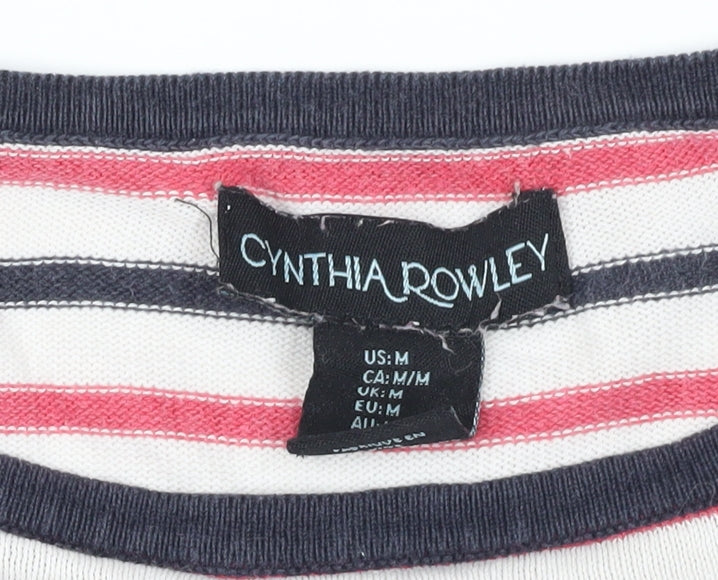 Cynthia Rowley Multicoloured Striped Pullover Jumper M