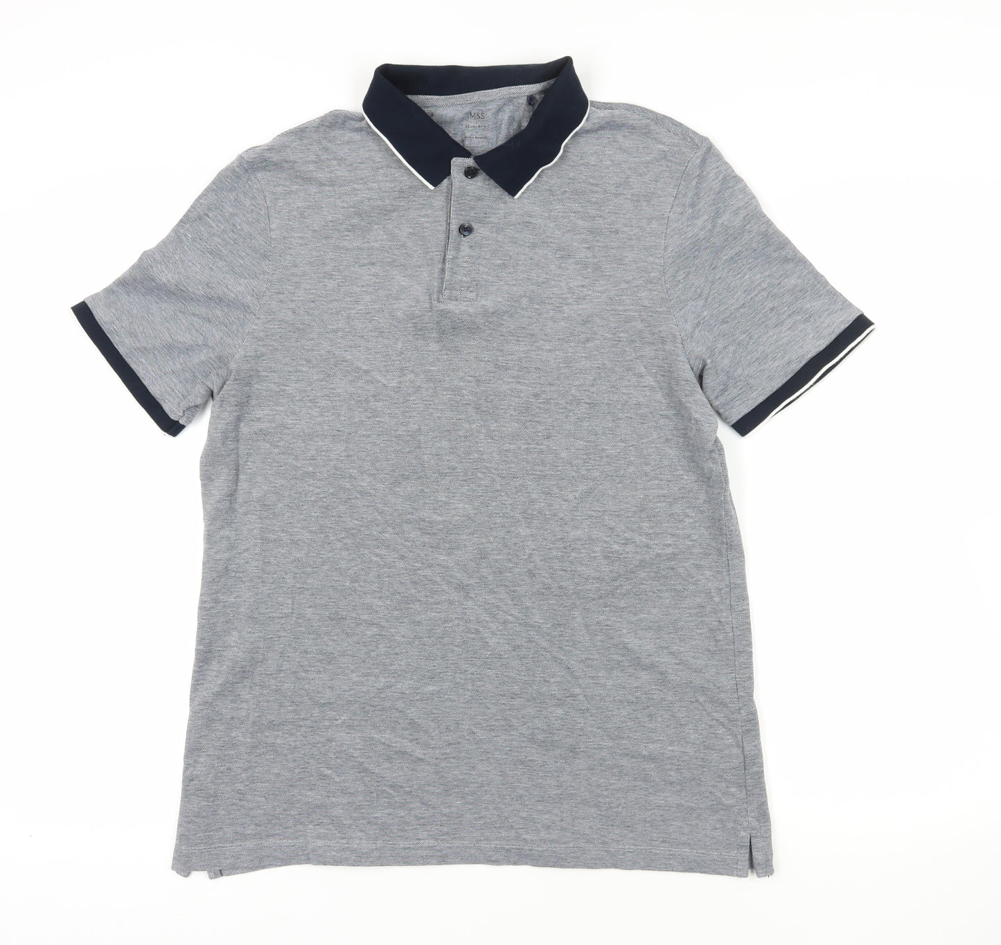 Marks and Spencer Grey Polo Shirt, Size L