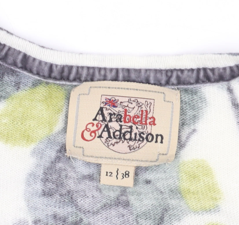 Arabella & Addison Floral Cardigan, Size 12, V-Neck