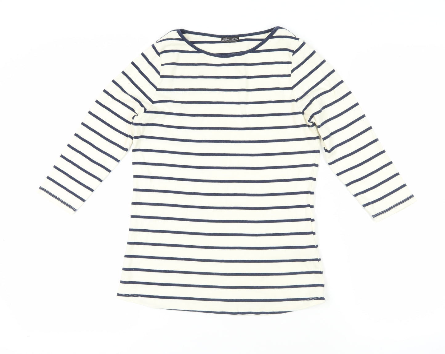 Zara L Multicoloured Striped T-Shirt Cotton