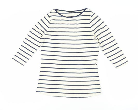 Zara L Multicoloured Striped T-Shirt Cotton