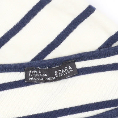 Zara L Multicoloured Striped T-Shirt Cotton