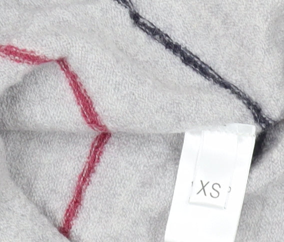 Celtic & Co. Grey Striped Merino Wool Jumper XS