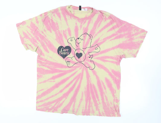 H&M Pink Care Bears Tie-Dye T-Shirt Size S