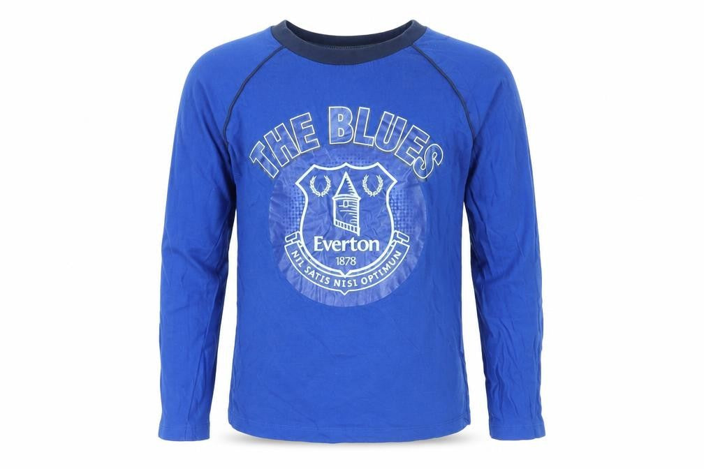 Everton Boys Blue Long Sleeve T-Shirt 9-10 Years