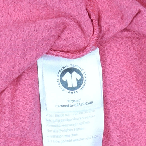 Damart Pink Organic Cotton T-Shirt, Short Sleeve