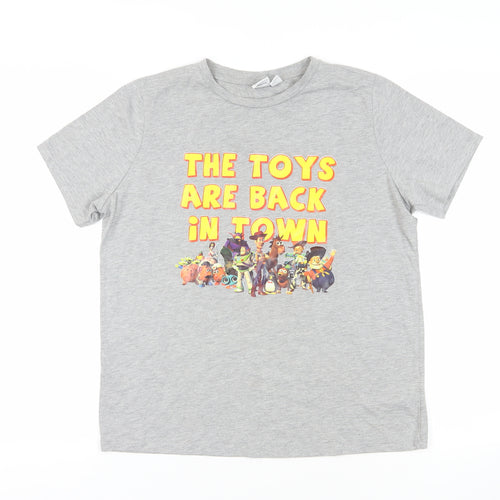 Toy Story Grey T-Shirt M Unisex Casual Movie Print