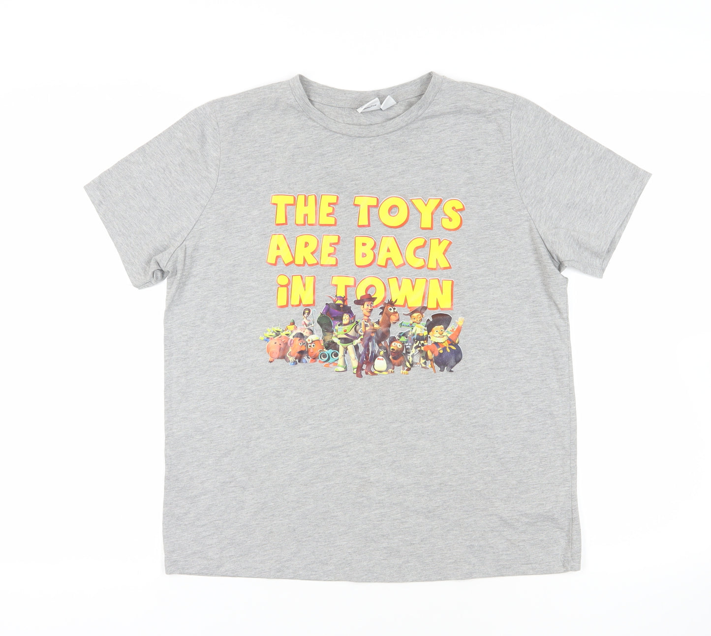 Toy Story Grey T-Shirt M Unisex Casual Movie Print