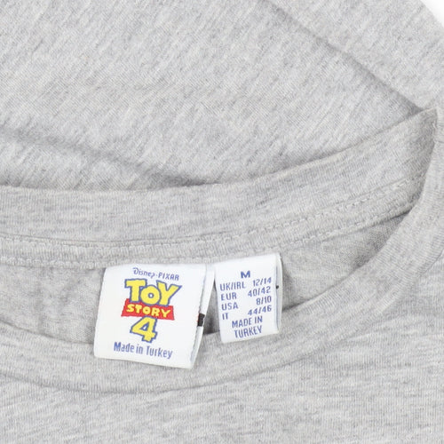 Toy Story Grey T-Shirt M Unisex Casual Movie Print