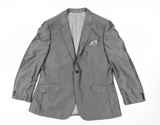 Fellini Grey Men's Blazer Size 42 Regular Fit