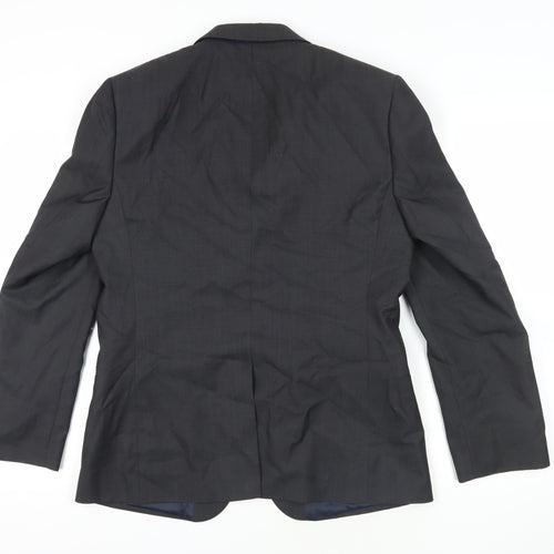 Ted Baker Black Wool Blazer, 40 Regular Fit
