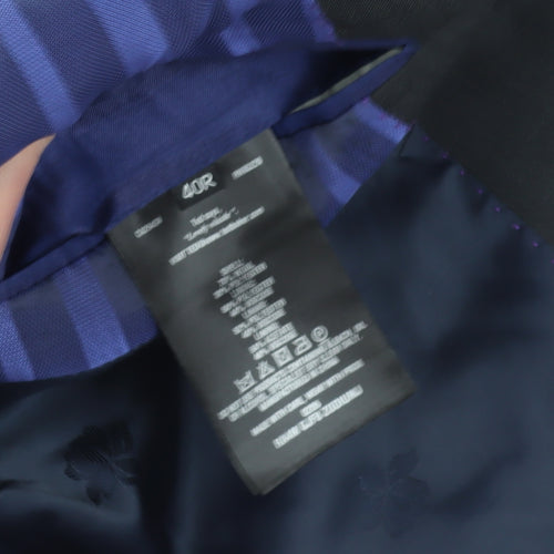 Ted Baker Black Wool Blazer, 40 Regular Fit