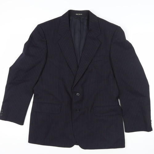 Marks and Spencer Navy Pinstripe Blazer, Size 40