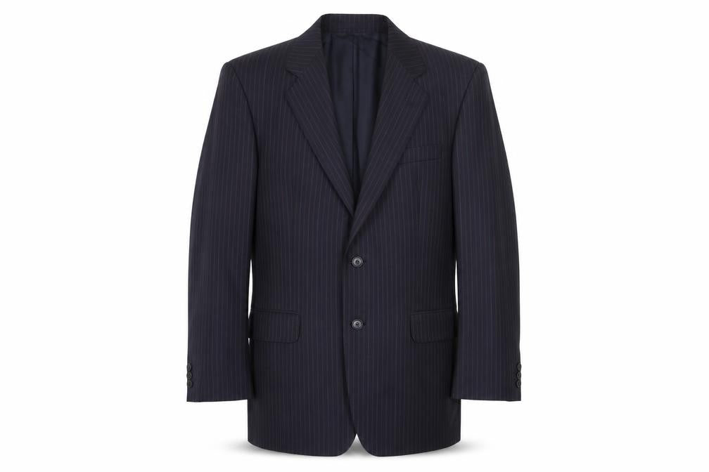 Front view of Marks & Spencer Navy Pinstripe Blazer, size 40