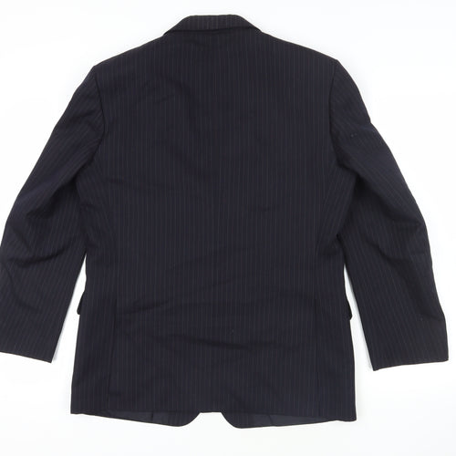 Marks and Spencer Navy Pinstripe Blazer, Size 40