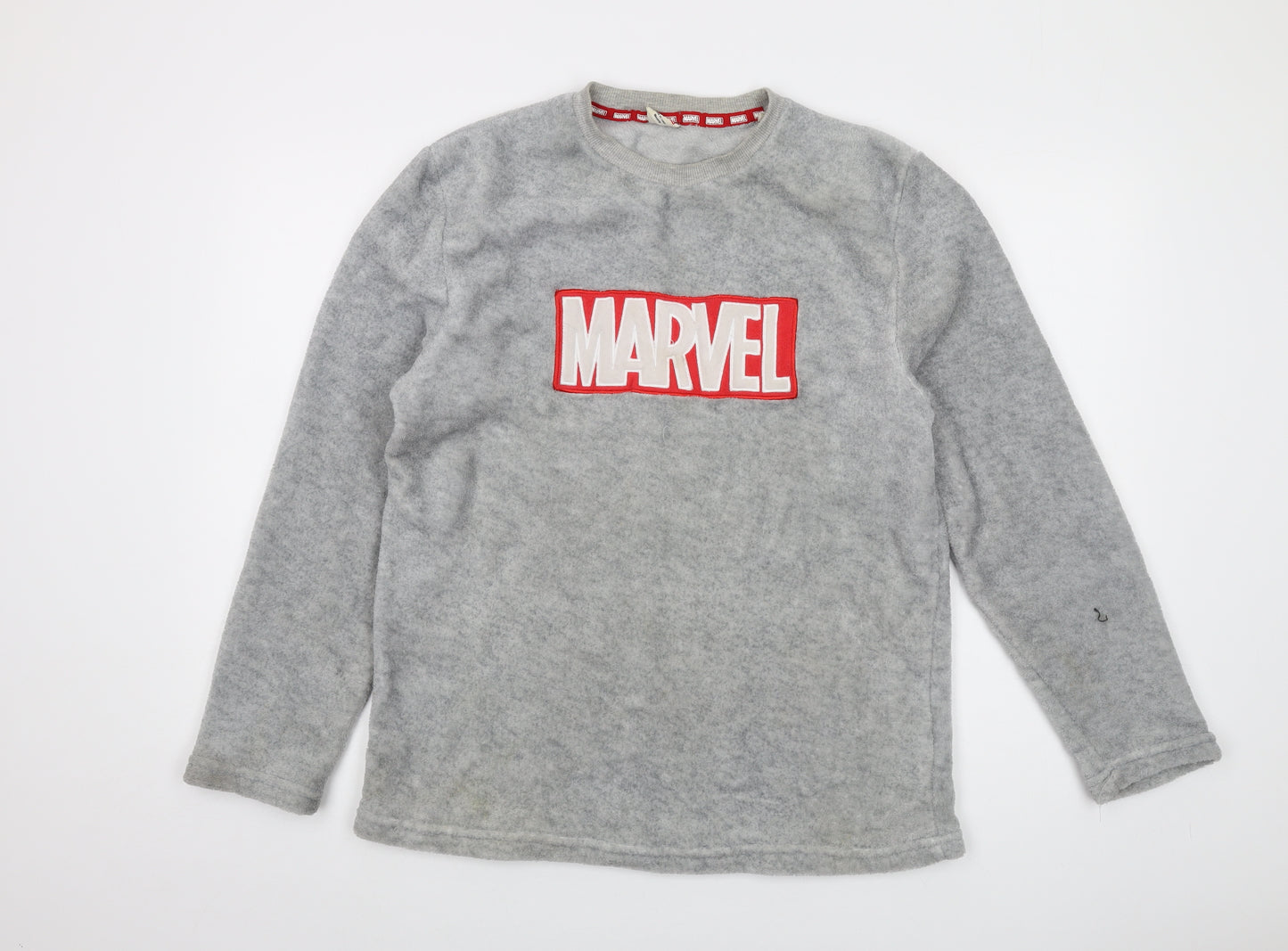 Marvel Mens Grey Polyester Pullover Sweatshirt Size L