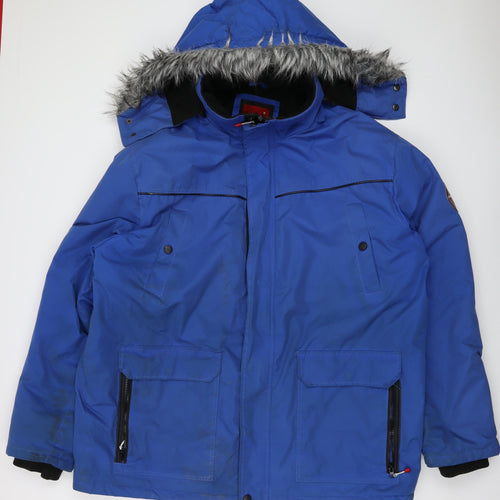 Atlas For Men Mens Blue Jacket Size XL Zip