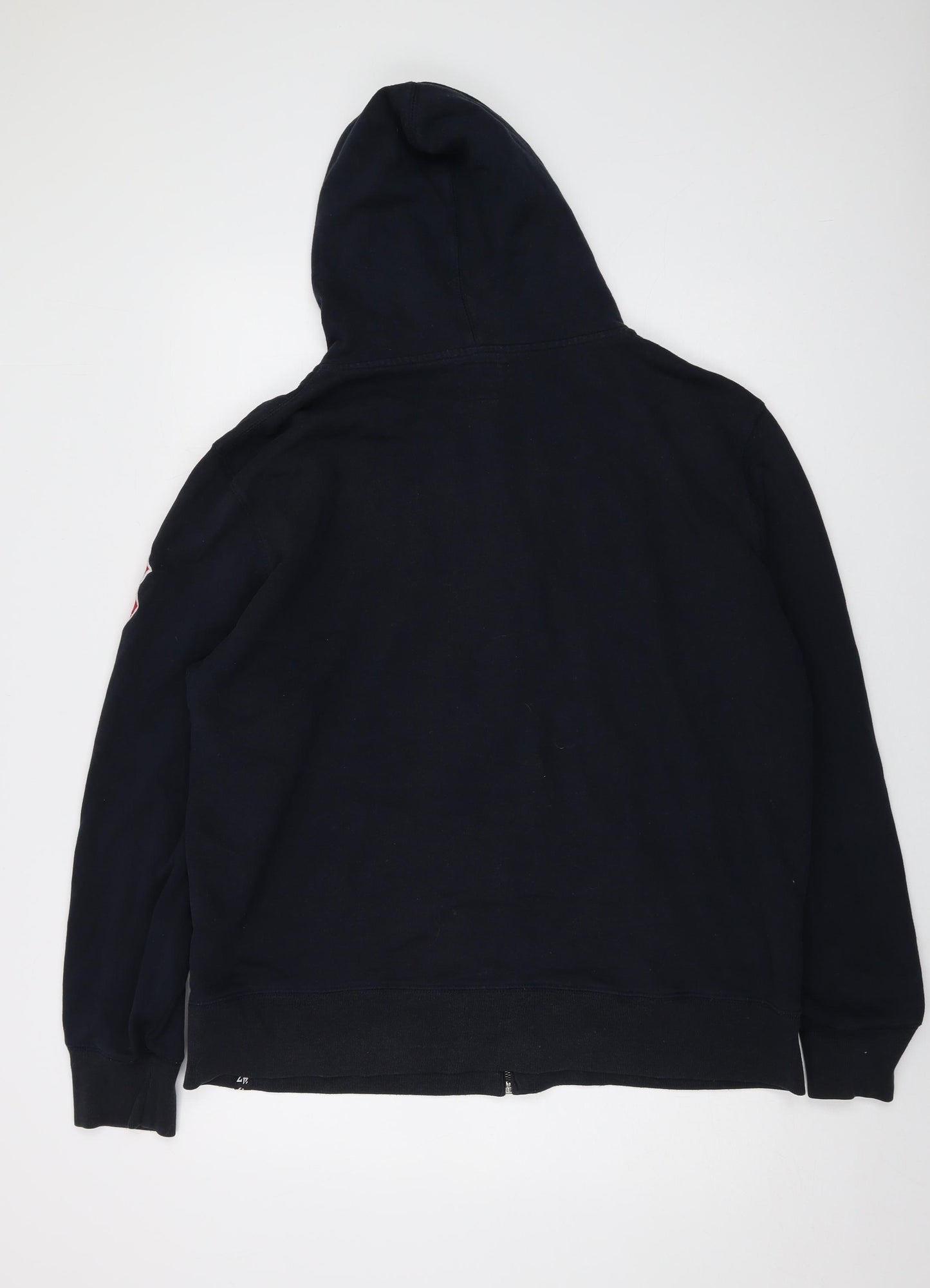 Red Sox Mens Blue Polyester Full Zip Hoodie Size 2XL