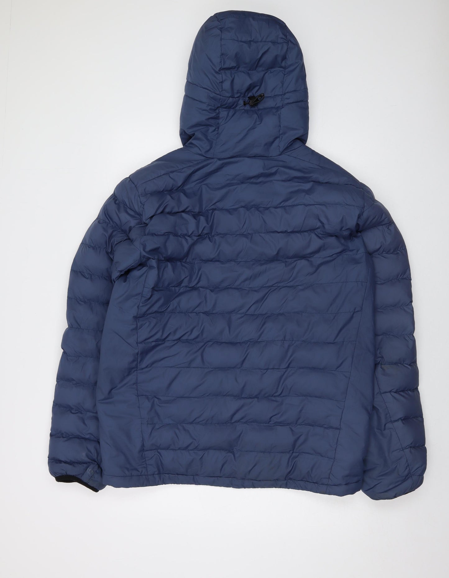 Finisterre Mens Blue Puffer Jacket Jacket Size M Zip