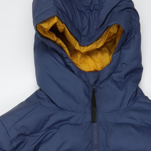 Finisterre Mens Blue Puffer Jacket Jacket Size M Zip